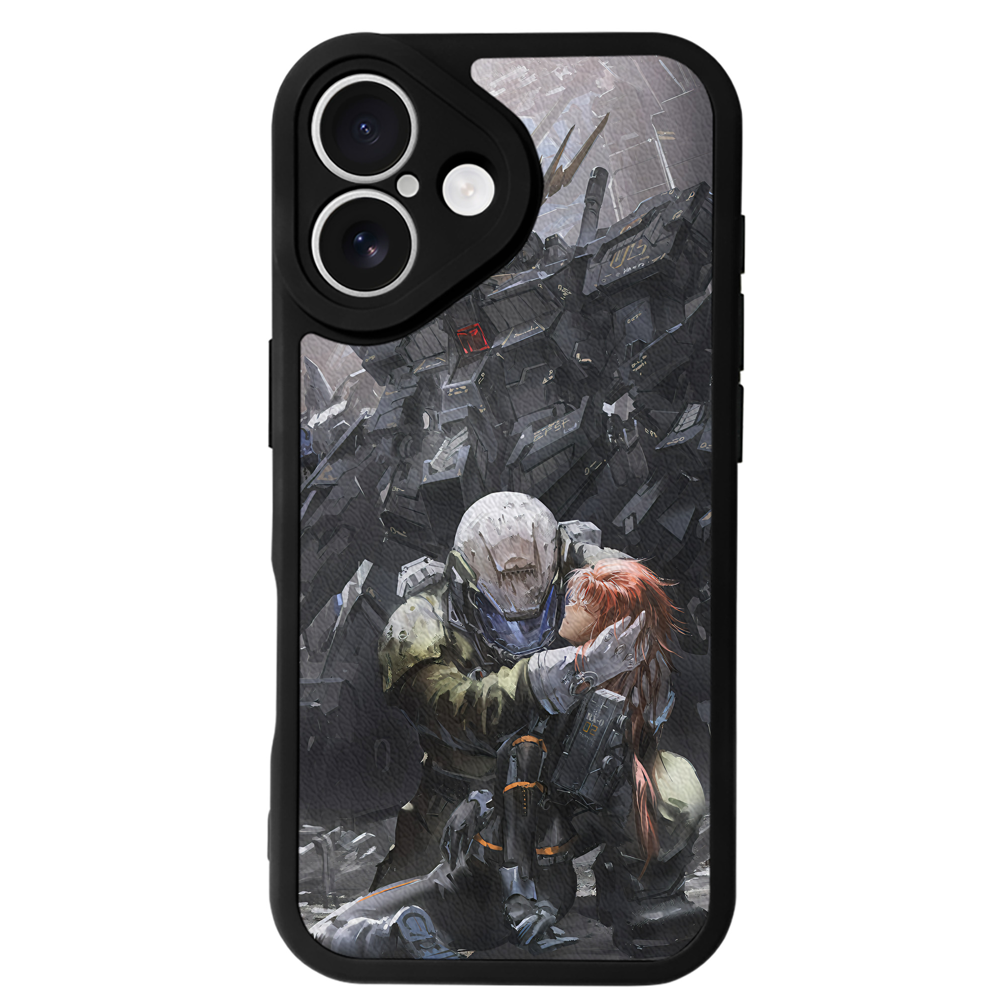 （画像用） 機動戦士ガンダム Mobile Suit Gundam 【iPhone 16シリーズ対応】シリコンスマホケース（レザー調） 材質：シリコン